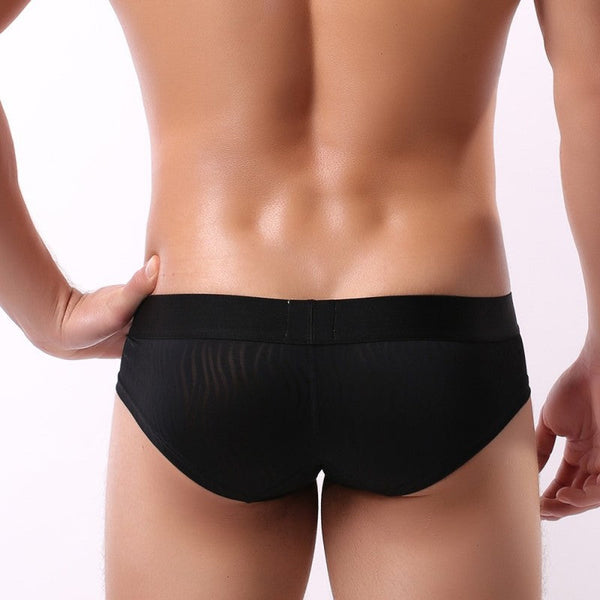 Men's Breathable Mesh Sexy U Bulge Penis Pouch Underwear Boxers - SolaceConnect.com