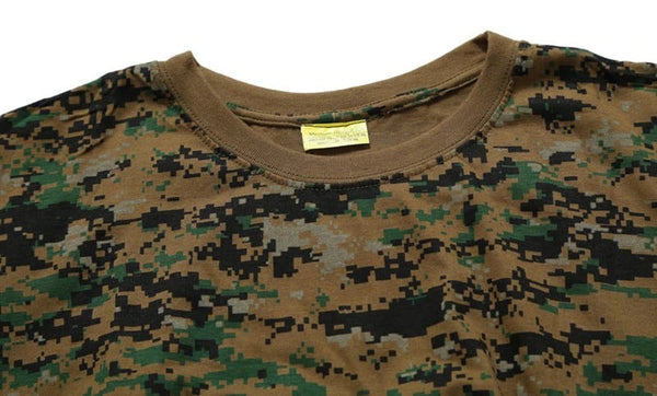 Men's Breathable Quick Dry Tactical Military Camouflage T-Shirt Outwear  -  GeraldBlack.com