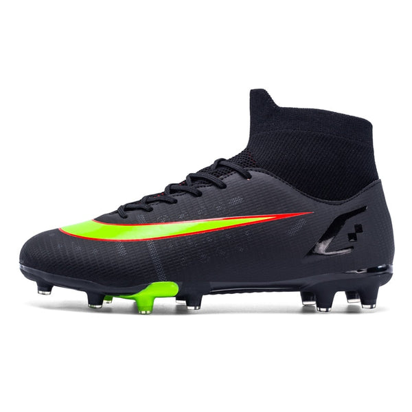 Men's Breathable TF and FG Cleats Professional Hight-Cut Soccer Shoes  -  GeraldBlack.com