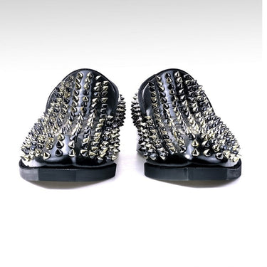 Men's British Style Genuine Leather Square Toe Slip-on Business Loafers  -  GeraldBlack.com