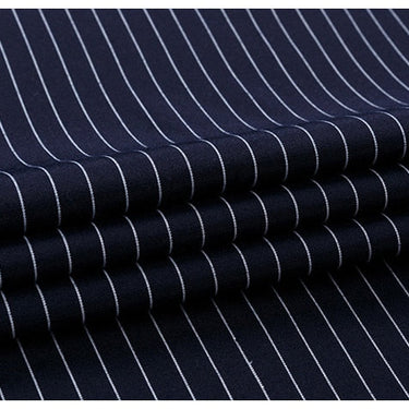 Men's BS1201 Classic Standard-fit Plaid striped Office Dress Shirt Single Patch Pocket Long Sleeve  -  GeraldBlack.com