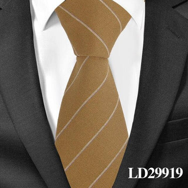 Men's Business Casual Skinny Striped Gravatas Plaid Neckties - SolaceConnect.com