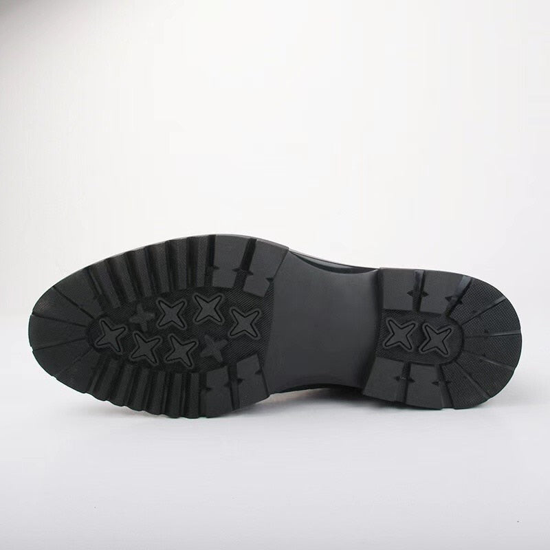 Men's Business Casual Style Authentic Crocodile Skin Dress Shoes  -  GeraldBlack.com