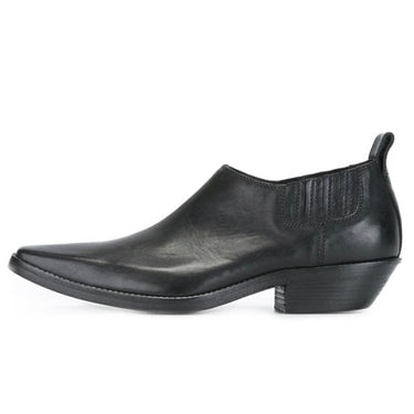 Men's Business Designer Genuine Leather Square Toe Ankle Chelsea Boots  -  GeraldBlack.com
