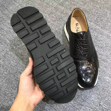 Men's Business Luxury Fashion Genuine Leather Lace Up Casual Shoes  -  GeraldBlack.com