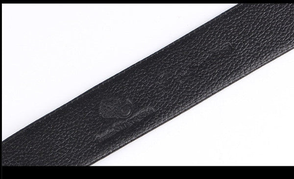 Men's Business Style Black White Genuine Skate Skin Waist Strap Belts  -  GeraldBlack.com