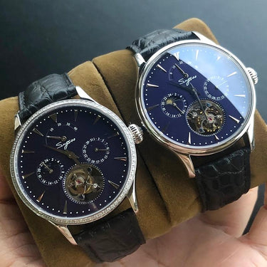 Men's Business Style Tourbillon Mechanical Watches with Calendar Moon Phase  -  GeraldBlack.com