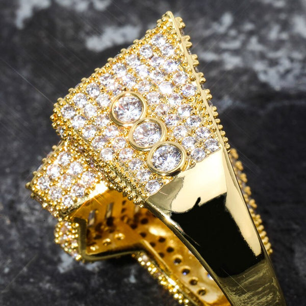 Men's Butterfly Pattern Cubic Zircon Iced Out Ring Hip-hop Fashion Jewelry  -  GeraldBlack.com