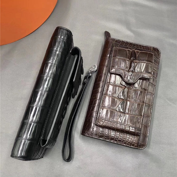 Men's Casual Authentic Genuine Alligator Leather Business Style Wallet  -  GeraldBlack.com