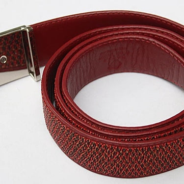 Men's Casual Authentic Real Stingray Leather Needle Buckle Waist Belt  -  GeraldBlack.com