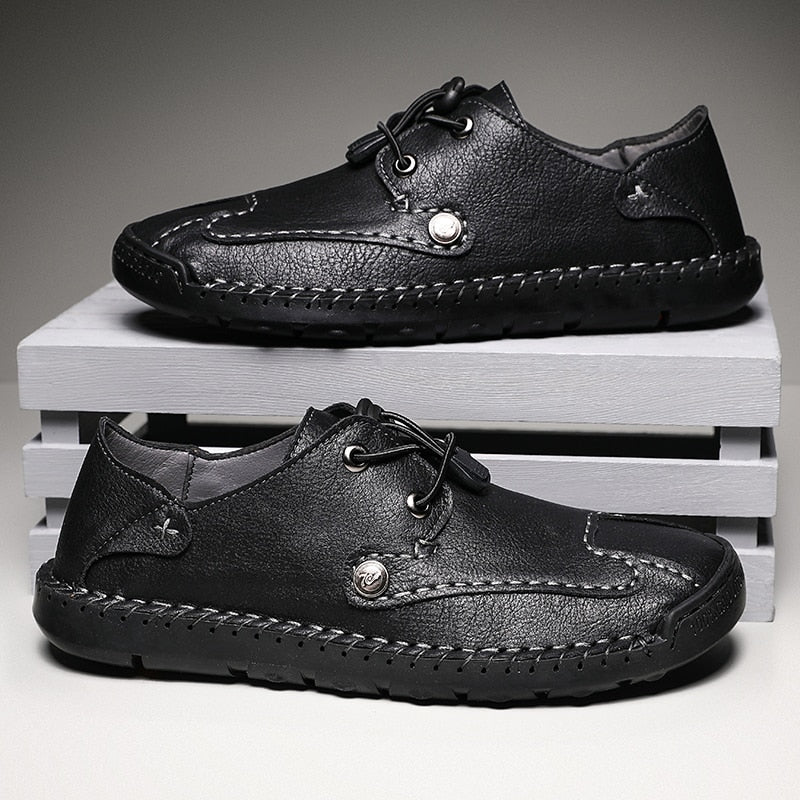 Men's Casual Breathable Comfort Driving Waterproof Flat Loafers  -  GeraldBlack.com