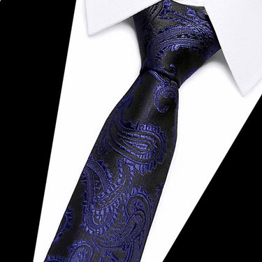 Men's Casual Classic Wedding and Party Solid Color Silk Neck Tie  -  GeraldBlack.com