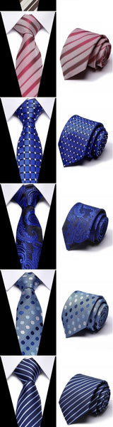 Men's Casual Classic Wedding and Party Solid Color Silk Neck Tie  -  GeraldBlack.com