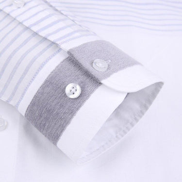 Men's Casual Cotton Non Iron Plaid Checkered Striped Long Sleeve Shirt - SolaceConnect.com