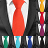 Men's Casual Cotton Slim Candy Color Ties Linen Groom Neckties  -  GeraldBlack.com