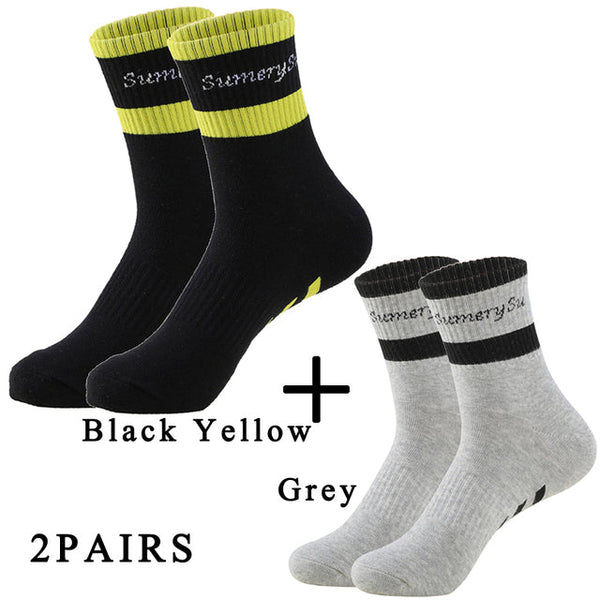 Men's Casual Cotton Striped Pattern Breathable Outdoor Sports Socks  -  GeraldBlack.com
