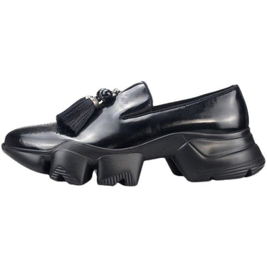 Men's Casual Designer Height Increasing Tassel Decorated Platform Loafers - SolaceConnect.com