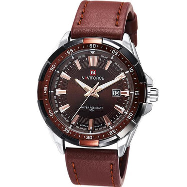 Men's Casual Fashion Waterproof Quartz Sports Military Leather Watch - SolaceConnect.com