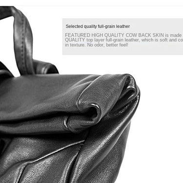 Men's Casual Genuine Leather Cowhide Business Traveling Large Backpack  -  GeraldBlack.com