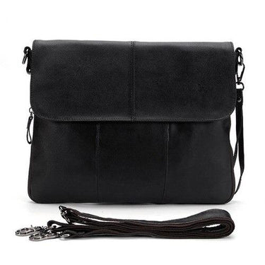 Men’s Casual Genuine Leather Messenger Style Crossbody Travel Bag  -  GeraldBlack.com