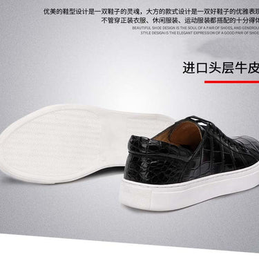 Men's Casual Luxury Genuine Leather Slip On Fashion Designer Shoes  -  GeraldBlack.com
