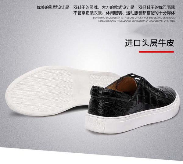 Men's Casual Luxury Genuine Leather Slip On Fashion Designer Shoes  -  GeraldBlack.com