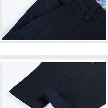 Men's Casual Pants Anti wrinkle Business  Solid Color Straight Slim Formal Trousers Clothing  -  GeraldBlack.com