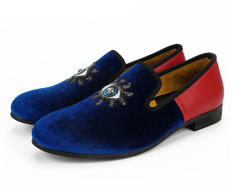Men's Casual Shoes Handmade Luxury Classic Embroider Loafers  -  GeraldBlack.com