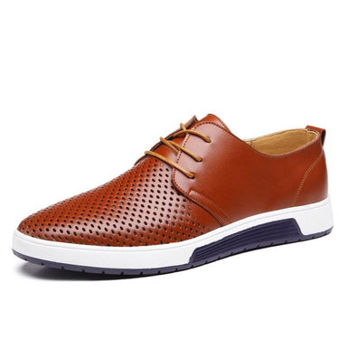Men's Casual Summer Luxury Breathable Flat Shoes with Holes - SolaceConnect.com