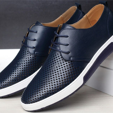 Men's Casual Summer Luxury Breathable Flat Shoes with Holes  -  GeraldBlack.com