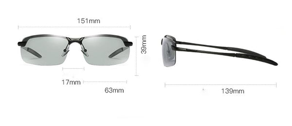 Men's Chameleon Photochromic Lens Polarized Driving Sunglasses - SolaceConnect.com