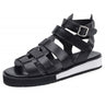 Men's Classic 100% Real Leather Breathable Open Toe Platform Beach Sandals - SolaceConnect.com
