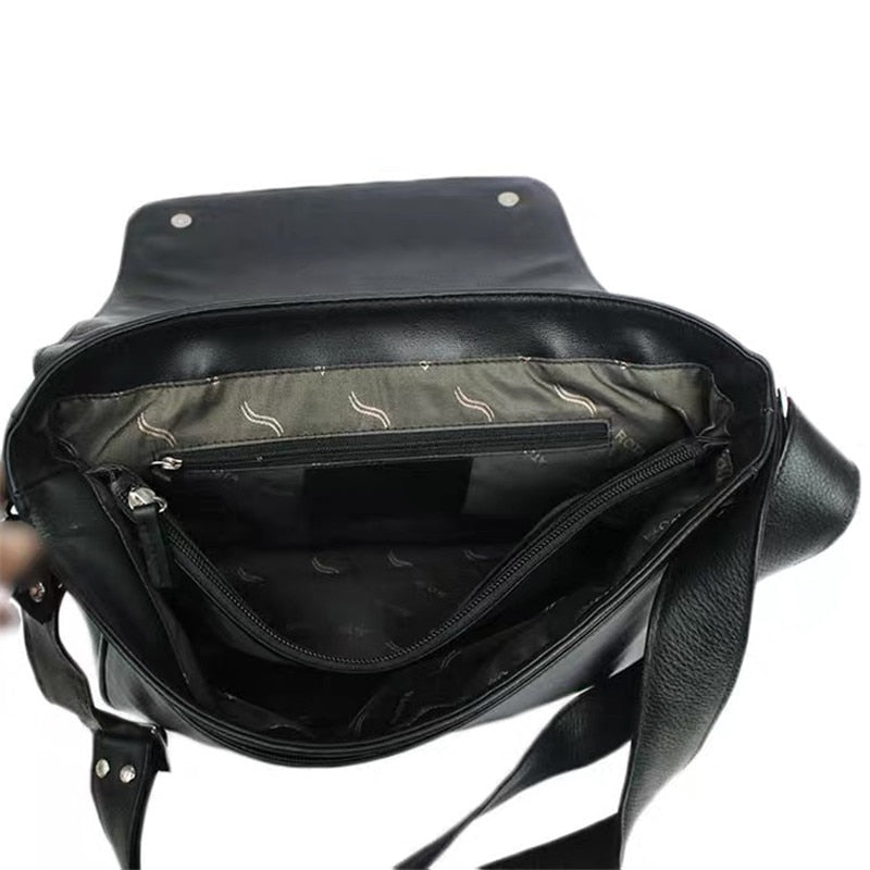 Men's Classic Authentic Stingray Skin Exotic Leather Cross Shoulder Handbag  -  GeraldBlack.com