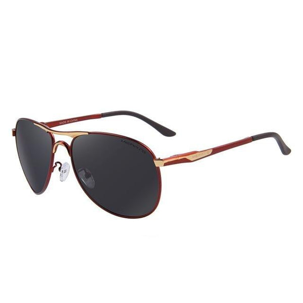 Men's Classic Designer Aluminum Polarized Driving Eyewear Pilot Sunglasses  -  GeraldBlack.com