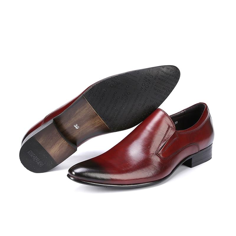 Men's Classic Genuine Leather Dress Shoes Brown Black Footwear  -  GeraldBlack.com