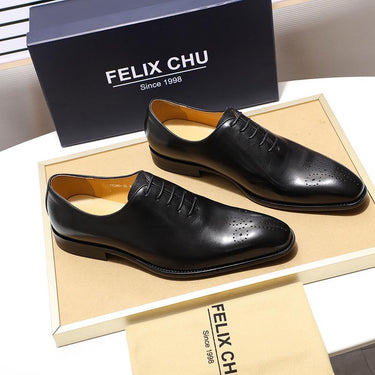 Men's Classic Genuine Leather Lace Up Wedding Business Oxford Shoes  -  GeraldBlack.com