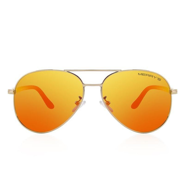 Men's Classic Pilot Polarized Sunglasses with 100% UV Protection - SolaceConnect.com