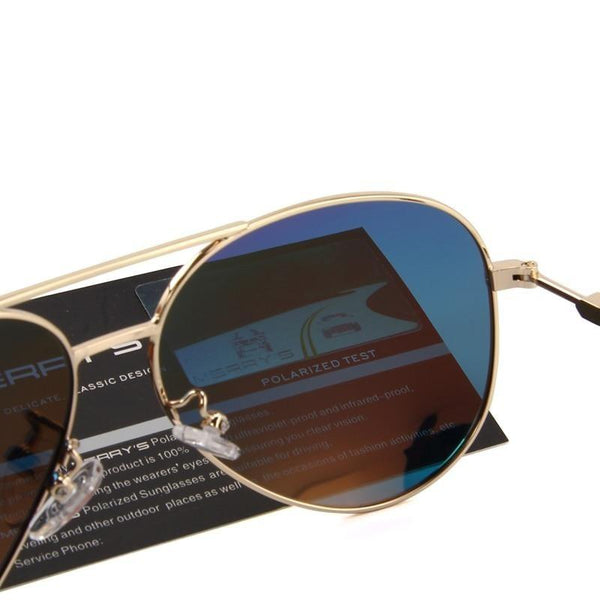 Men's Classic Pilot Polarized Sunglasses with 100% UV Protection  -  GeraldBlack.com