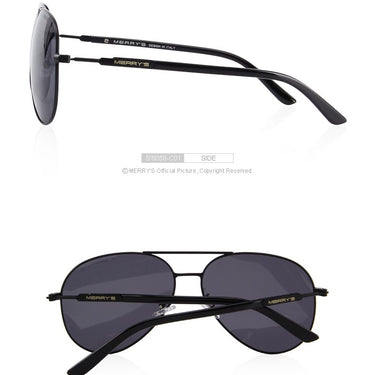 Men's Classic Pilot Polarized Sunglasses with 100% UV Protection - SolaceConnect.com