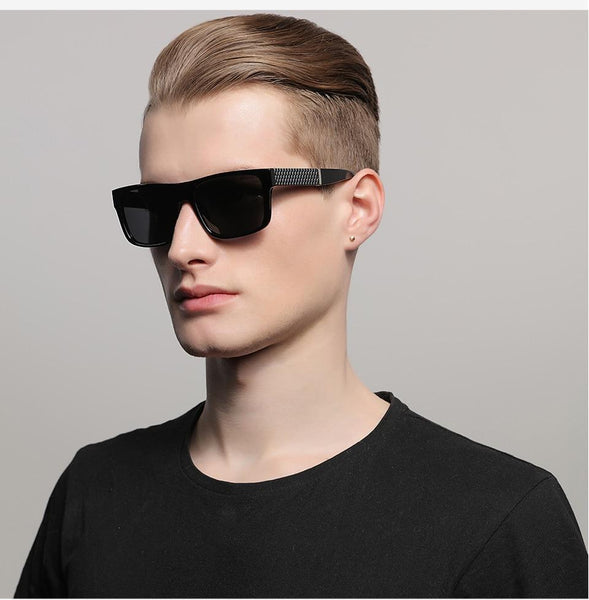 Men's Classic Round Black Polarized Travel Fishing Driving Party Sunglasses - SolaceConnect.com