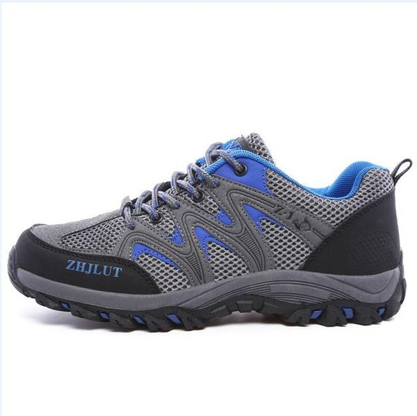 Men's Comfortable Breathable Casual Flats Lace-Up Trainer Shoes - SolaceConnect.com