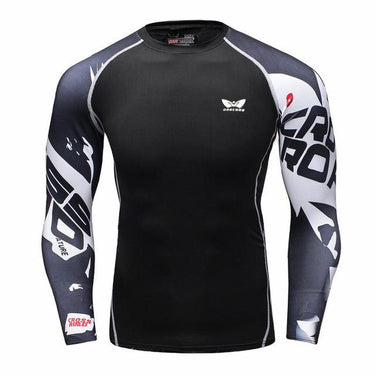 Men's Compression Long Sleeve Breathable Quick Dry Bodybuilding T-Shirts - SolaceConnect.com