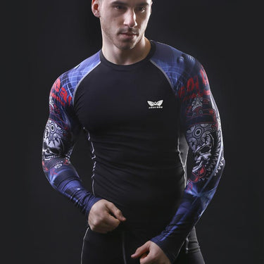 Men's Compression Long Sleeve Breathable Quick Dry Bodybuilding T-Shirts  -  GeraldBlack.com