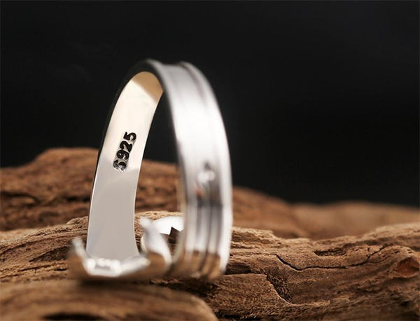 Men's Cool Retro Adjustable Sterling Silver Vintage Punk Wrench Love Ring - SolaceConnect.com