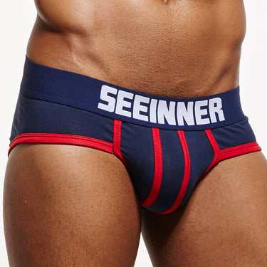 Men's Cotton Breathable Patchworked Underwear Briefs in Plus Size - SolaceConnect.com