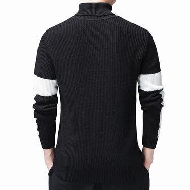 Men's Cotton Knitted Pullover Turtleneck Sweaters for Winter - SolaceConnect.com