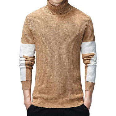 Men's Cotton Knitted Pullover Turtleneck Sweaters for Winter  -  GeraldBlack.com