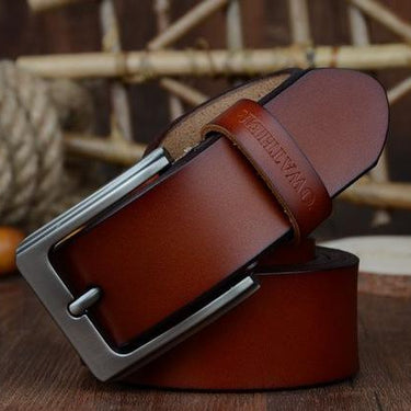 Men's Cow Genuine Leather Designer Vintage Strap Belts for Men - SolaceConnect.com