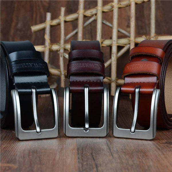 Men's Cow Genuine Leather Designer Vintage Strap Belts for Men  -  GeraldBlack.com