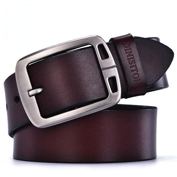Men's Cow Genuine Leather Luxury Strap Vintage Fashion Belts - SolaceConnect.com